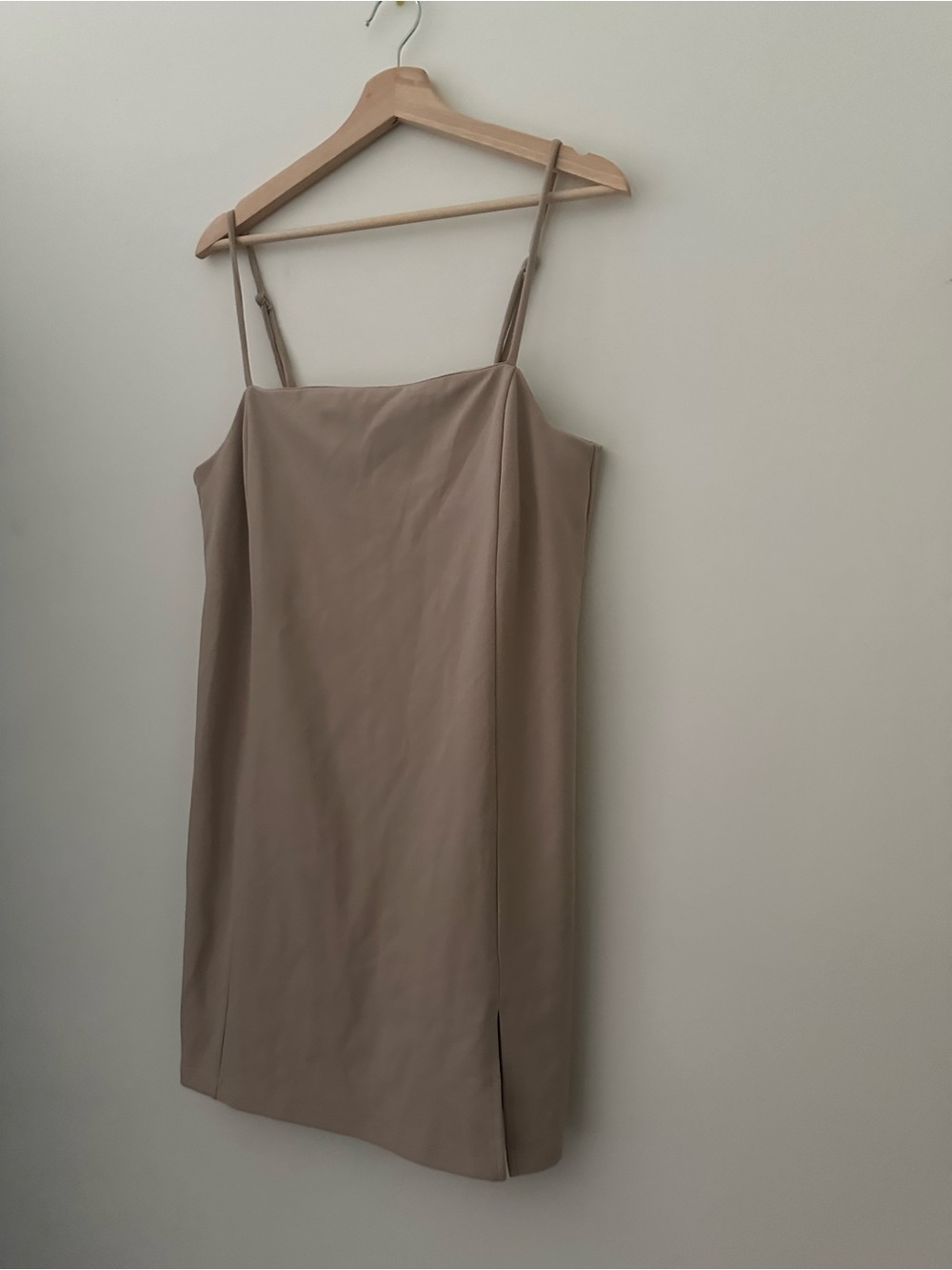 H&M Taupe Mini Slip Dress with Adjustable Straps